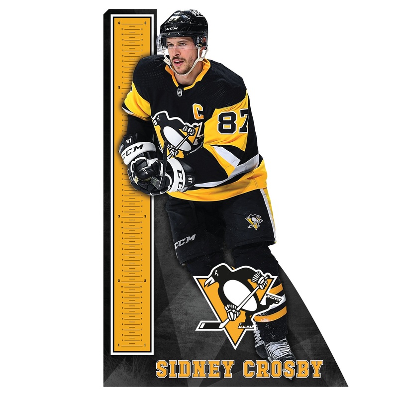 Sidney Crosby – Growth Chart – Official NHL – Pittsburgh Penguins – Reusable Vinyl Wall Decal
