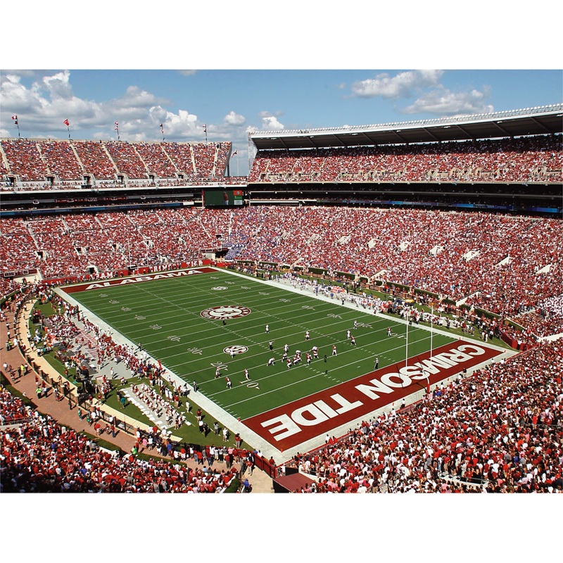 Bryant-Denny Stadium Corner View – Peel & Stick Poster – Official NCAA – Alabama Crimson Tide – Reusable Vinyl Wall Decal