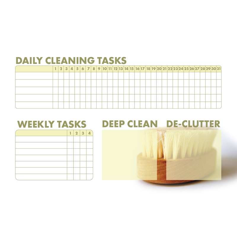 Checklist:  Daily Cleaning Brush        –   Removable Wall   Adhesive Decal