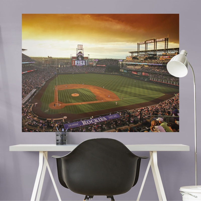 Colorado Rockies – Ballpark Mural – Peel & Stick Poster – Official MLB – Reusable Vinyl Wall Decal