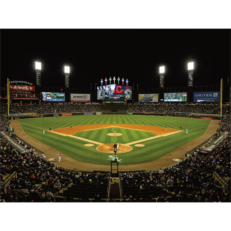 Comiskey Park Stadium – Peel & Stick Poster – Official MLB – Chicago White Sox – Reusable Vinyl Wall Decal