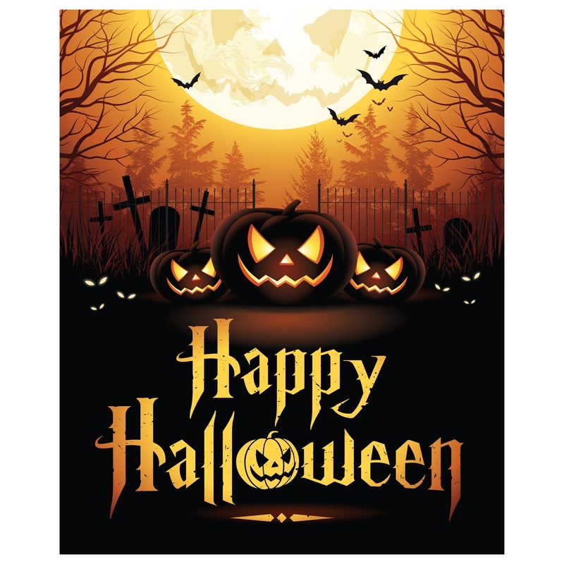 Halloween:  Evil Moon Mural        –   Removable Wall   Adhesive Decal