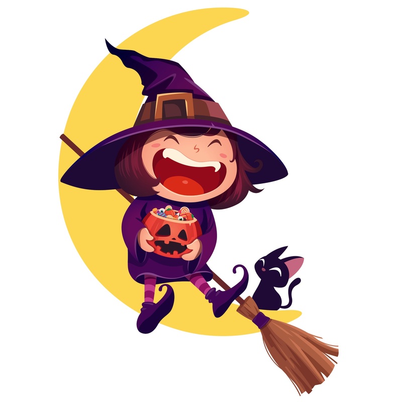 Halloween: Moon Icon        –   Removable Wall   Adhesive Decal