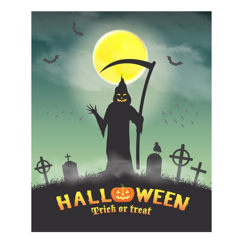 Halloween: Reaper Mural        –   Removable Wall   Adhesive Decal