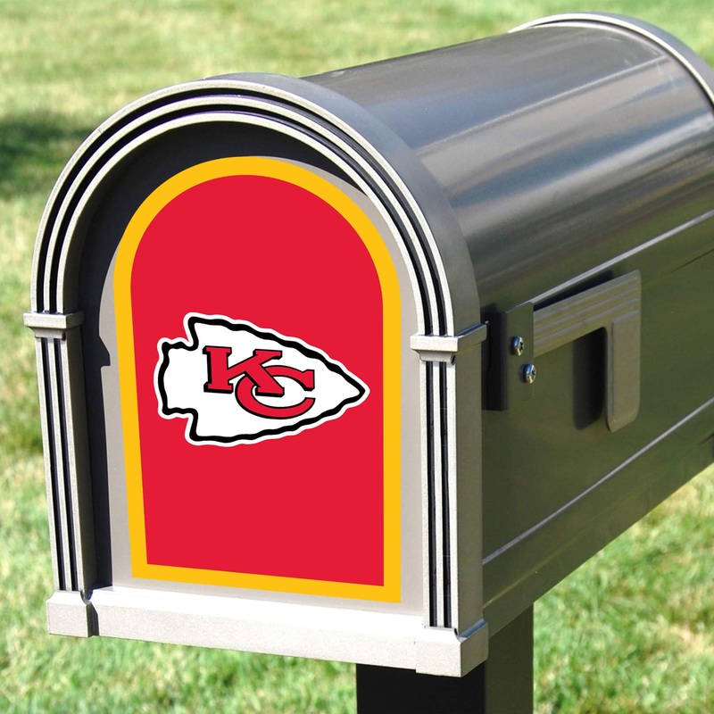 Kansas City Chiefs – Mailbox Logo – Outdoor Wall Decal – Official NFL – Scratch Resistant Alumigraphics Smooth