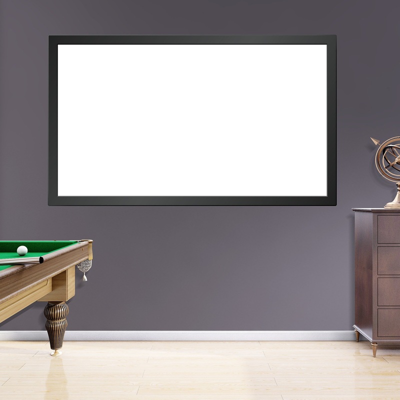 Projection Screen:  Vinyl        –   Removable Wall   Adhesive Decal