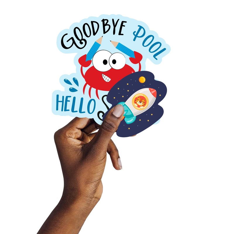 Sheet of 5 -Back to School:  You’Re Good Enough Minis        –   Removable    Adhesive Decal