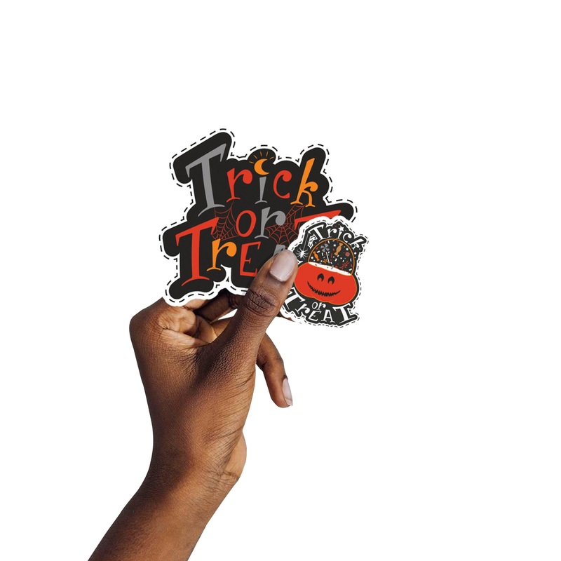 Sheet of 5 -Halloween:  Bats Minis        –   Removable    Adhesive Decal