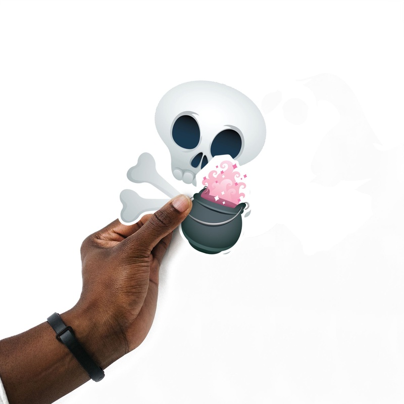 Sheet of 5 -Halloween:  Creatures Minis        –   Removable    Adhesive Decal