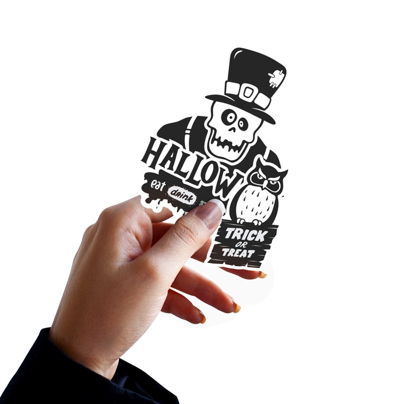 Sheet of 5 -Halloween:  Creepy Minis        –   Removable    Adhesive Decal