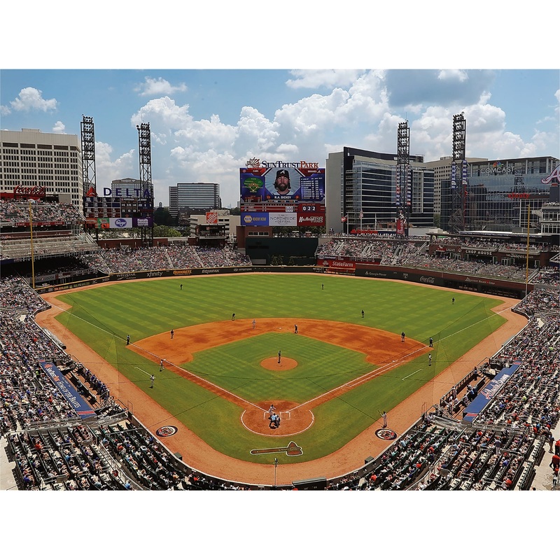 SunTrust Park Stadium – Peel & Stick Poster – Official MLB – Atlanta Braves – Reusable Vinyl Wall Decal