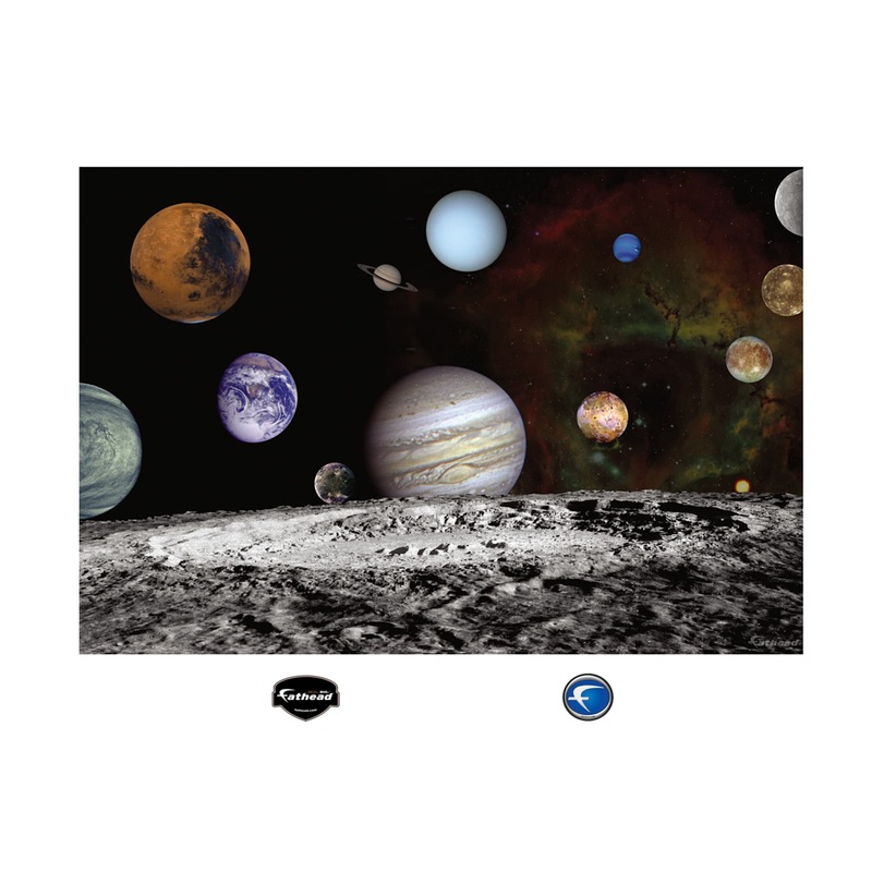 The Solar System:  Art Concept Mural        –   Removable Wall   Adhesive Decal