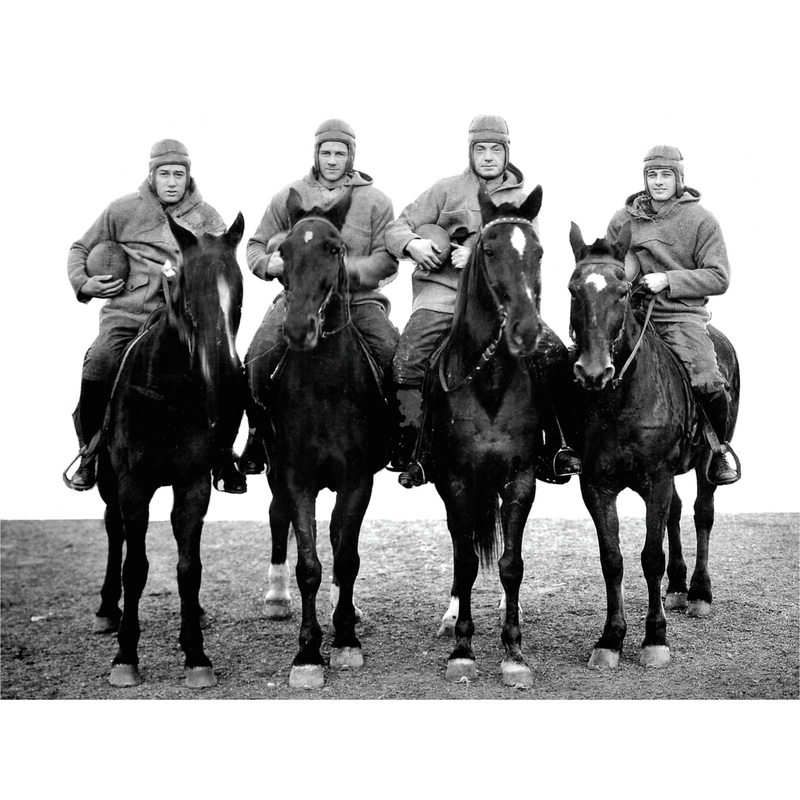 Four Horsemen – Peel & Stick Poster – Official NCAA – Notre Dame Fighting Irish – Reusable Vinyl Wall Decal