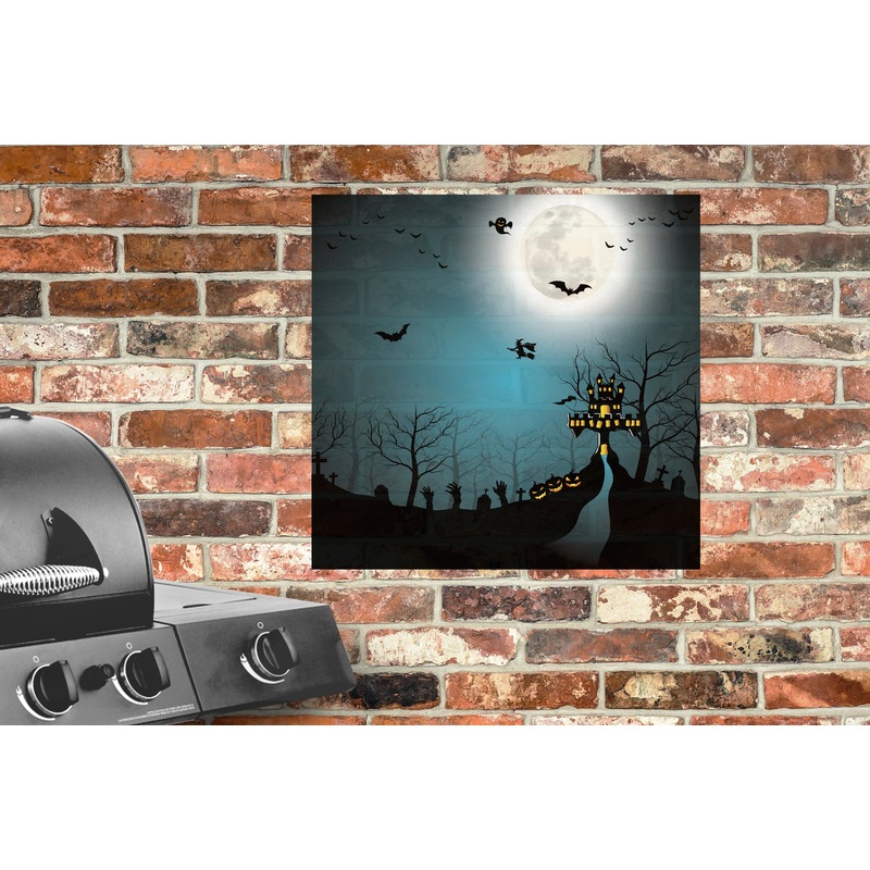 Halloween:  Castle on the Hill Alumigraphic        –      Outdoor Graphic