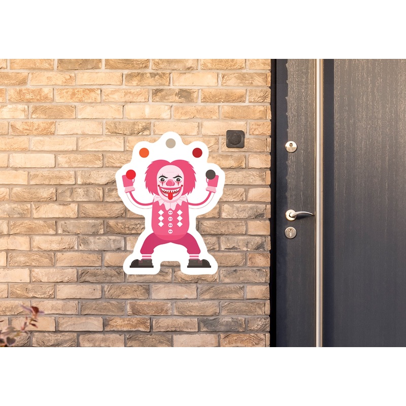 Halloween: Clowns Pink  Alumigraphic        –      Outdoor Graphic