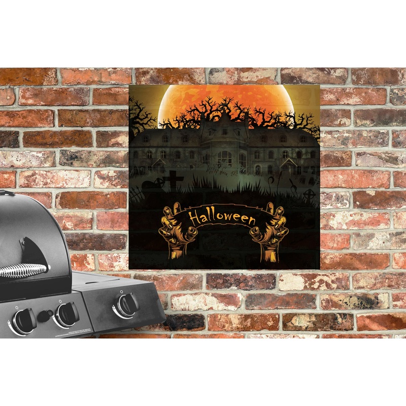 Halloween: Haunted House Alumigraphic        –      Outdoor Graphic