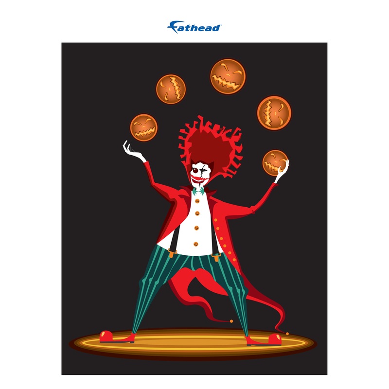 Halloween:  Juggling Mural        –   Removable Wall   Adhesive Decal