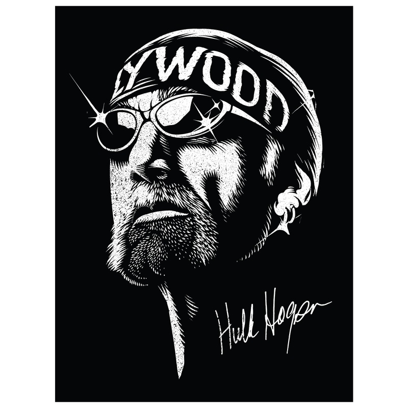 Hulk Hogan – Hollywood – Peel & Stick Poster – Official WWE – Reusable Vinyl Wall Decal