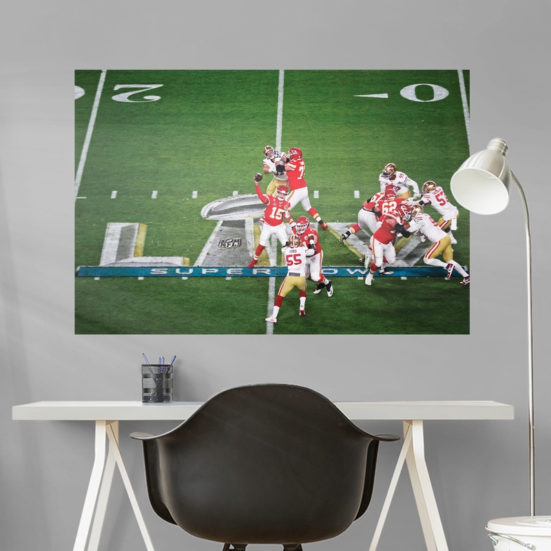 Kansas City Chiefs – Super Bowl LIV Game Action – Peel & Stick Poster – Official NFL – Reusable Vinyl Wall Decal