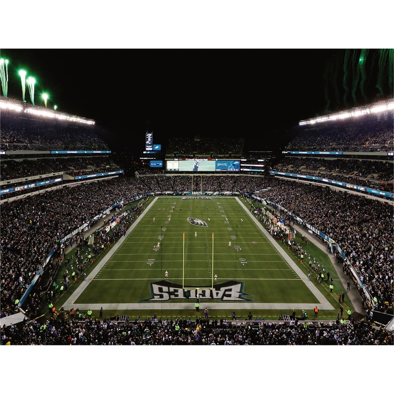 Lincoln Financial Field Endzone View – Peel & Stick Poster – Official NFL – Philadelphia Eagles – Reusable Vinyl Wall Decal