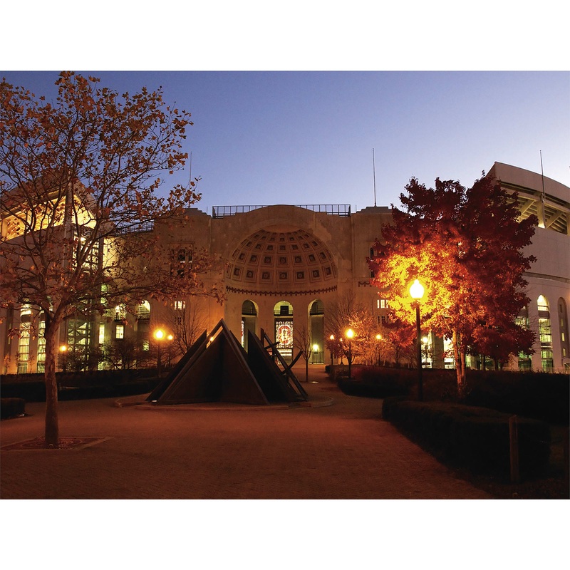Ohio Stadium Outside Entrance – Peel & Stick Poster – Official NCAA – Ohio State Buckeyes – Reusable Vinyl Wall Decal