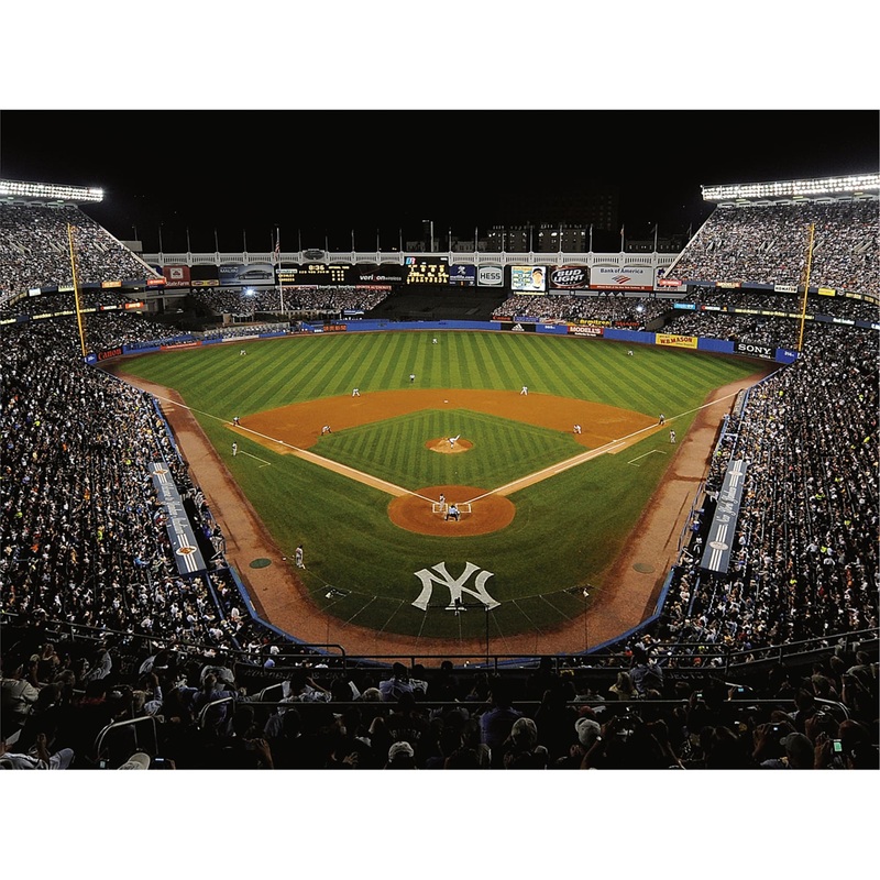 Old Yankee Stadium Behind Home Plate – Peel & Stick Poster – Official MLB – New York Yankees – Reusable Vinyl Wall Decal