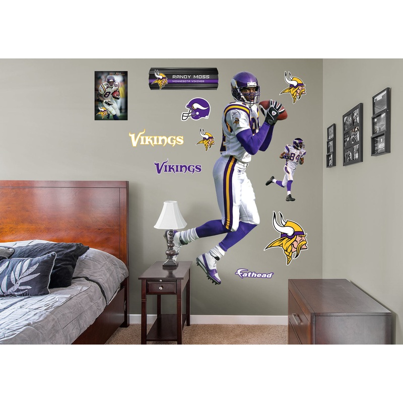 Randy Moss – RealBig Legend Collection – Official NFL – Minnesota Vikings – Reusable Vinyl Wall Decals
