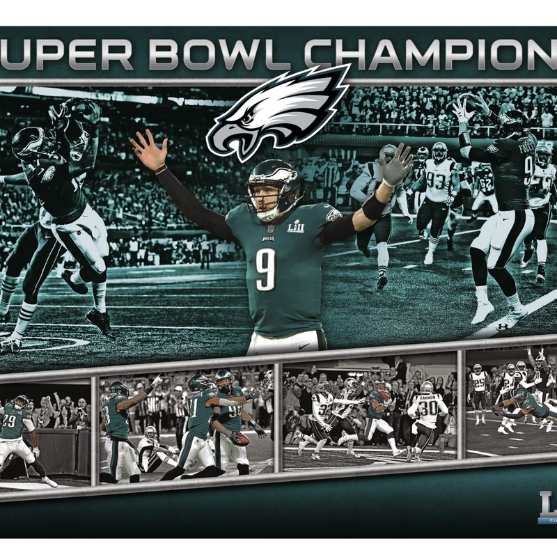 Super Bowl 52 Moments – Peel & Stick Poster – Official NFL – Philadelphia Eagles – Reusable Vinyl Wall Decal