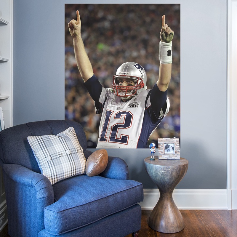 Tom Brady – Super Bowl Celebration – Peel & Stick Poster – Official NFL – Tampa Bay Buccaneers – Reusable Vinyl Wall Decal