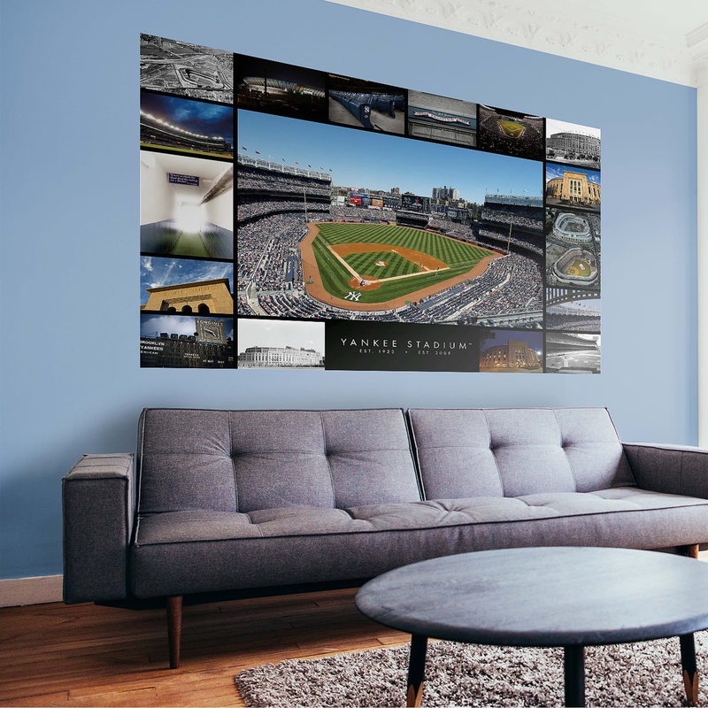 Yankee Stadium – Then And Now – Peel & Stick Poster – Official MLB – New York Yankees – Reusable Vinyl Wall Decal #1