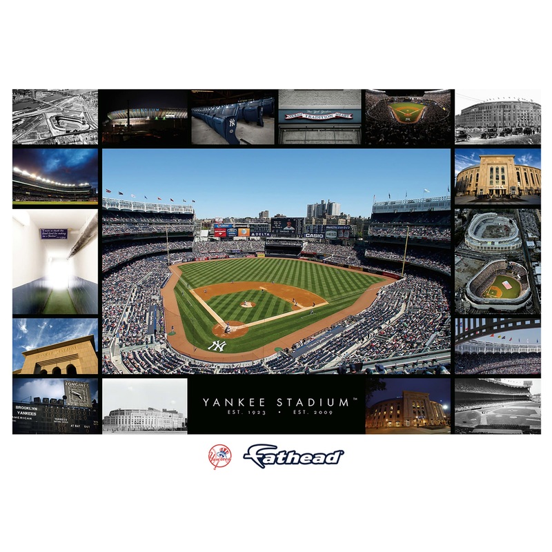 Yankee Stadium – Then And Now – Peel & Stick Poster – Official MLB – New York Yankees – Reusable Vinyl Wall Decal #2