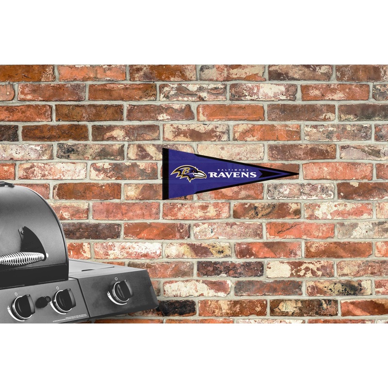 Baltimore Ravens – Pennant – Outdoor Wall Decal – Official NFL – Scratch Resistant Alumigraphics Smooth