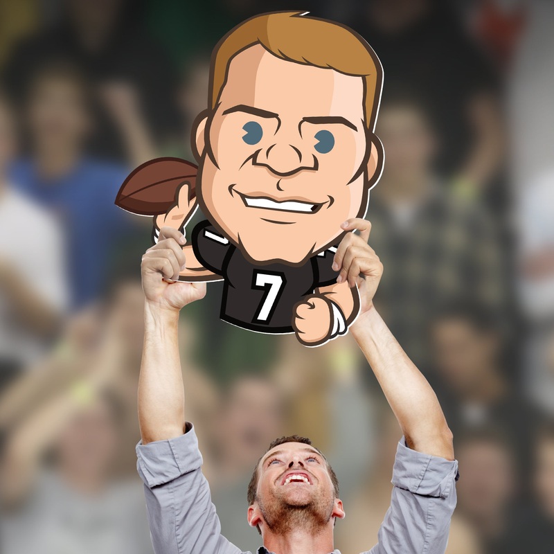 Ben Roethlisberger Emoji – Big Head – Official NFL – Pittsburgh Steelers – Foam Core Cutout