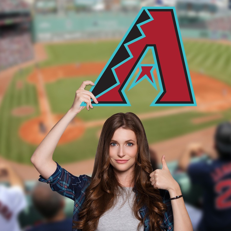 BigHead Logo – Big Head – Official MLB – Arizona Diamondbacks – Foam Core Cutout