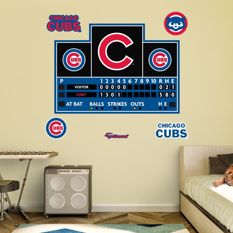 Chicago Cubs – RealBig Scoreboard Collection – Official MLB – Reusable Vinyl Wall Decals #2