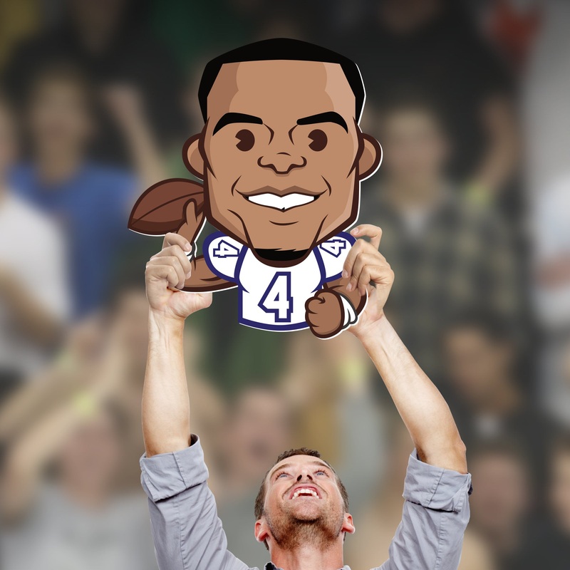 Dak Prescott Emoji – Big Head – Official NFL – Dallas Cowboys – Foam Core Cutout