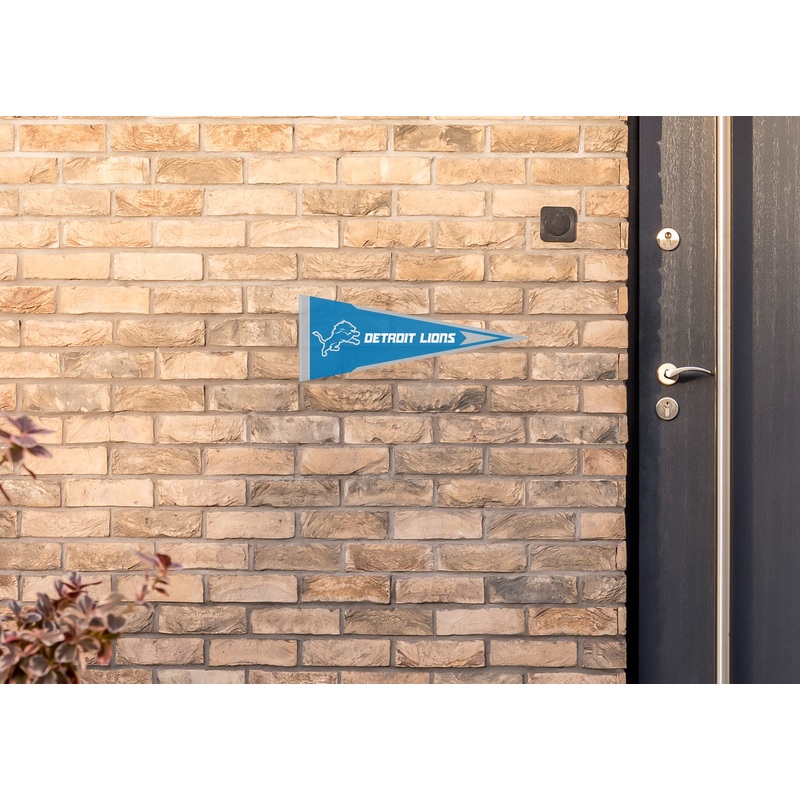 Detroit Lions – Pennant – Outdoor Wall Decal – Official NFL – Scratch Resistant Alumigraphics Smooth