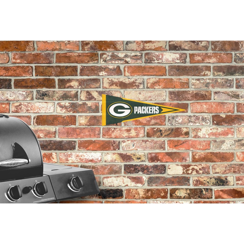 Green Bay Packers – Pennant – Outdoor Wall Decal – Official NFL – Scratch Resistant Alumigraphics Smooth