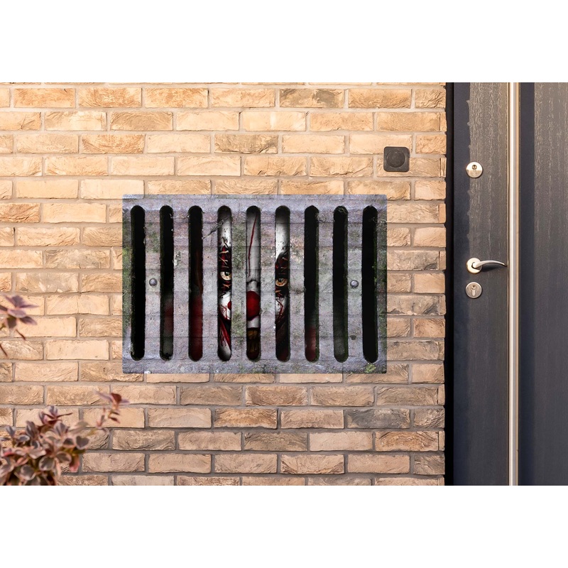 Halloween: Clown in Gutter Alumigraphic        –      Outdoor Graphic
