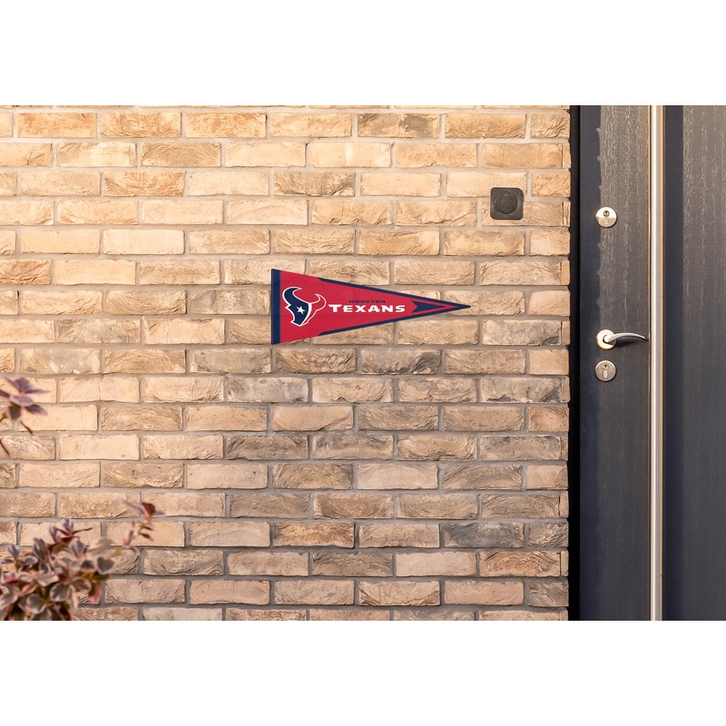 Houston Texans – Pennant – Outdoor Wall Decal – Official NFL – Scratch Resistant Alumigraphics Smooth