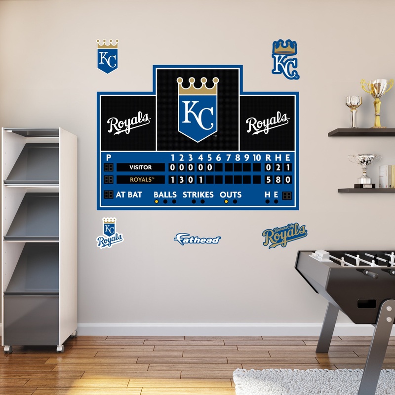 Kansas City Royals – RealBig Scoreboard Collection – Official MLB – Reusable Vinyl Wall Decals