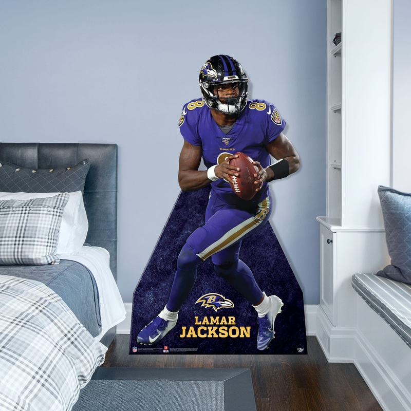Lamar Jackson – Life-Size Stand Out – Official NFL – Baltimore Ravens – Foam Core Cutout