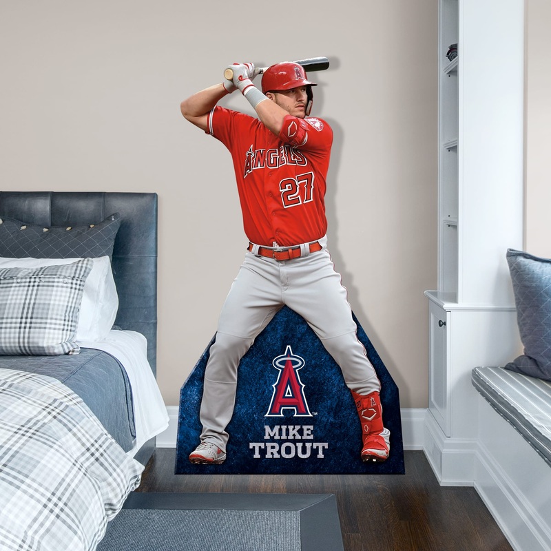 Mike Trout – Life-Size Stand Out – Official MLB – Los Angeles Angels – Foam Core Cutout