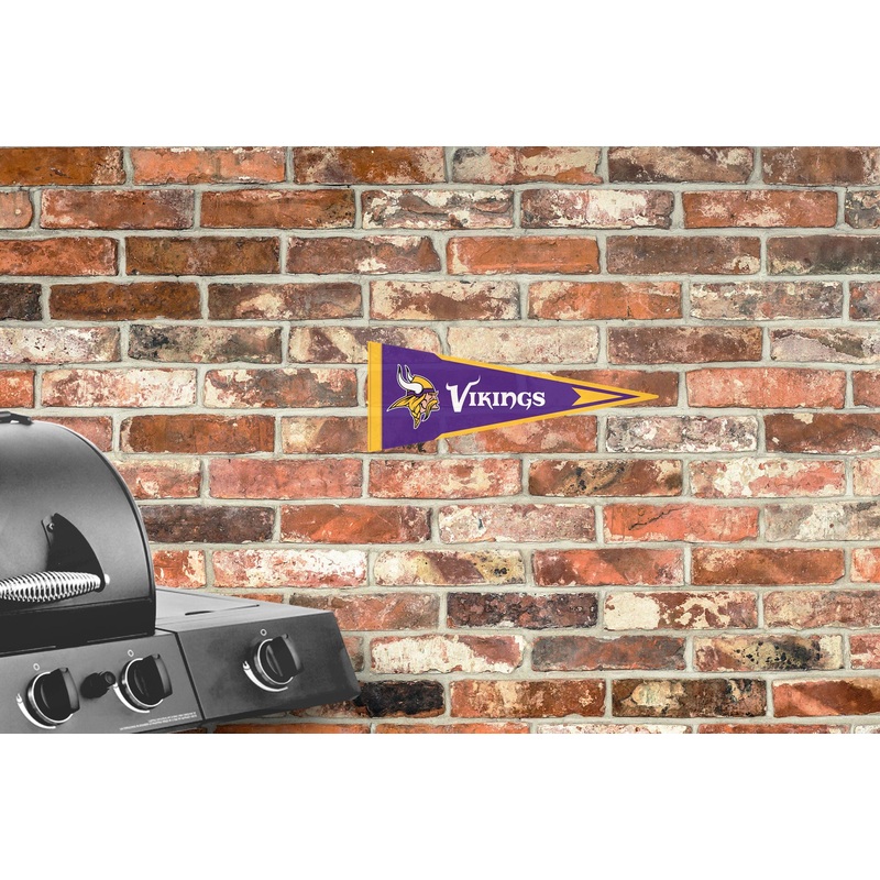 Minnesota Vikings – Pennant – Outdoor Wall Decal – Official NFL – Scratch Resistant Alumigraphics Smooth