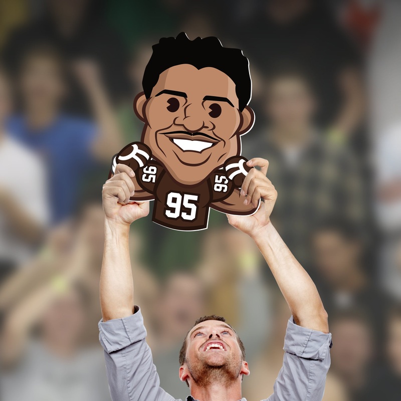 Myles Garrett Emoji – Big Head – Official NFL – Cleveland Browns – Foam Core Cutout