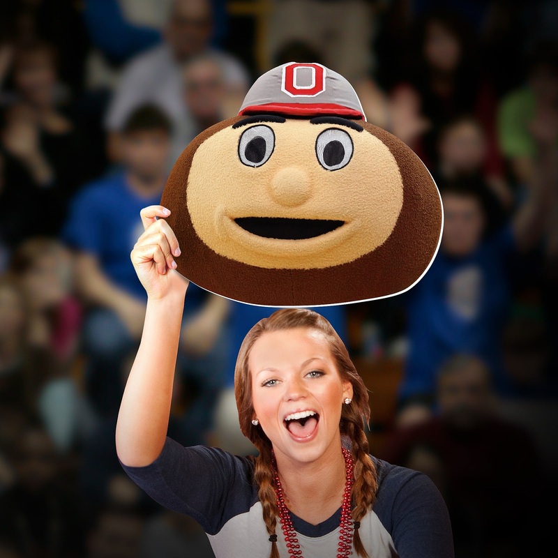 Ohio State Buckeyes – Big Head – Official NCAA – Ohio State U – Foam Core Cutout