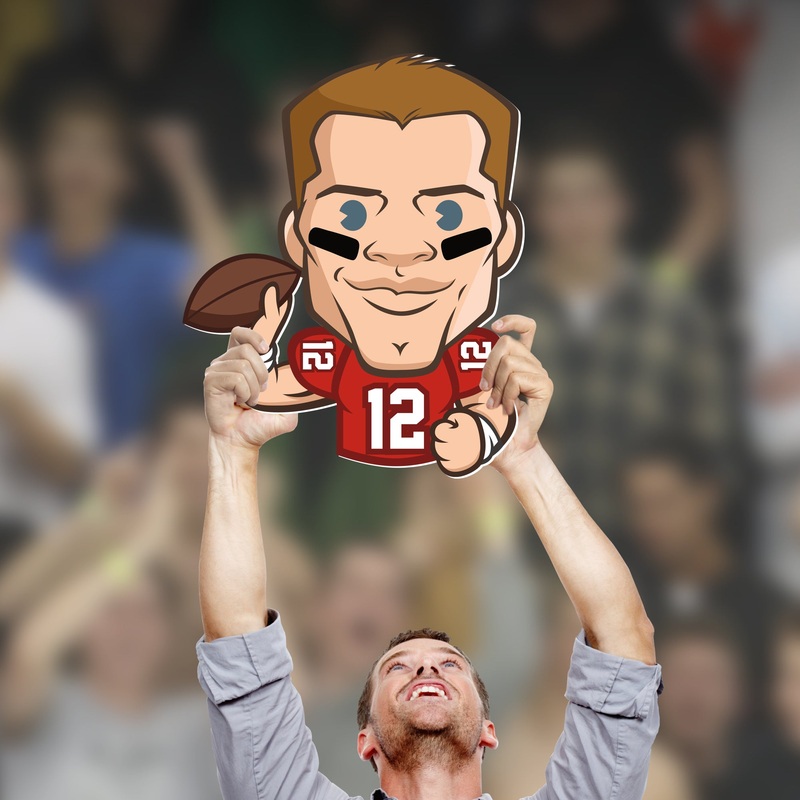 Tom Brady Emoji – Big Head – Official NFL – Tampa Bay Buccaneers – Foam Core Cutout