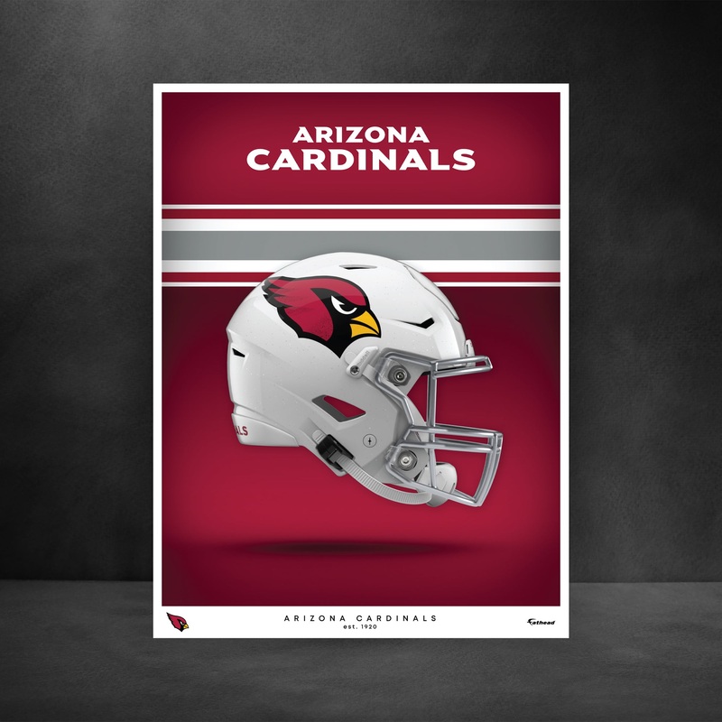 Arizona Cardinals – Helmet Series – Peel & Stick Poster – Official NFL – Reusable Vinyl Wall Decal