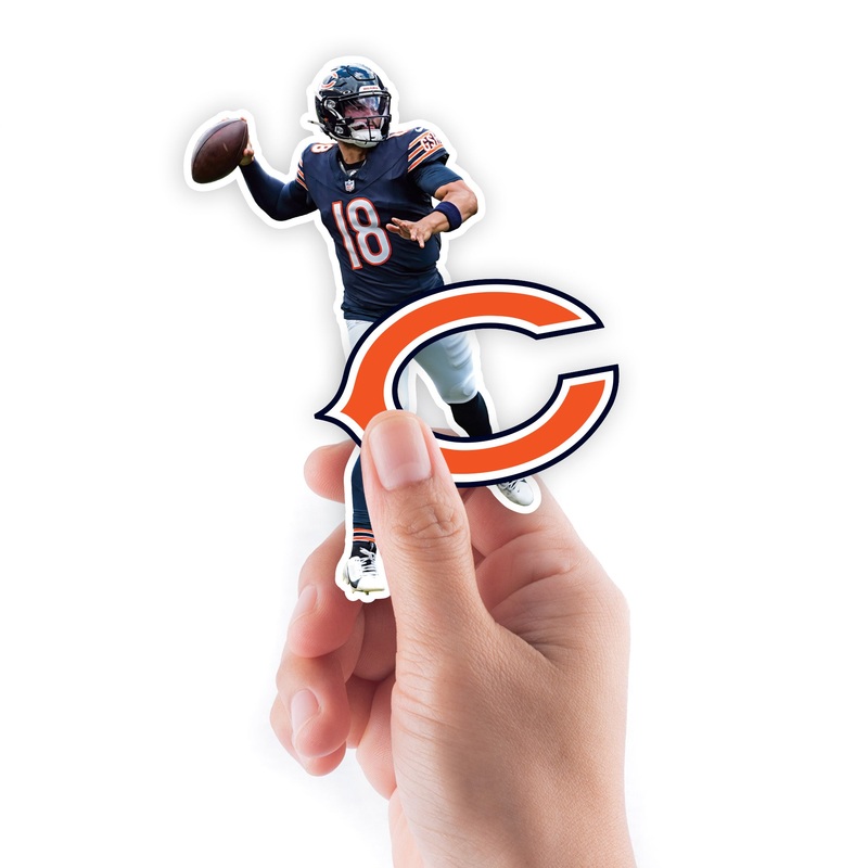 Caleb Williams – 5 Minis (Mixed Sizes) – Official NFL – Chicago Bears – Reusable Vinyl Decals