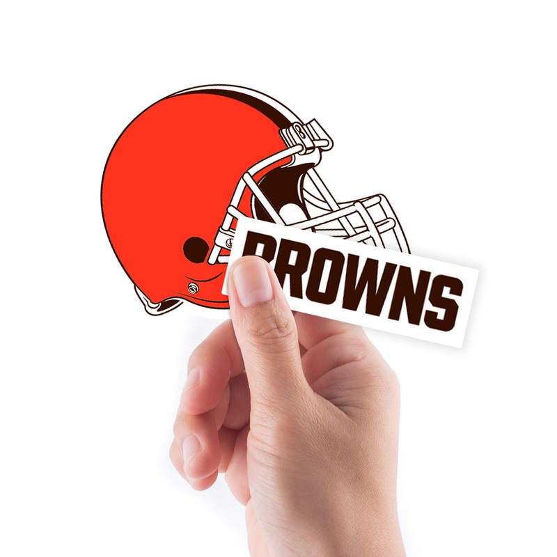 Cleveland Browns – 5 Logo Minis (Mixed Sizes) – Official NFL – Reusable Vinyl Decals #2